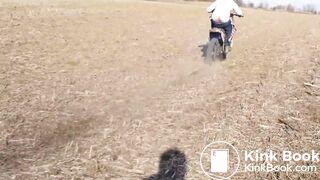 Naughty Guy Riding a Motorcycle While Pooping