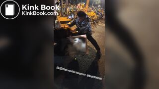 Filming a girl vomiting 3
