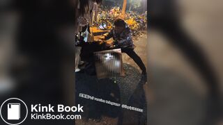 Filming a girl vomiting 3