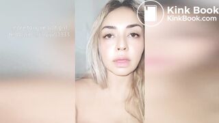 Girl's sexy long tongue 9