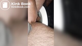 Stroking shaved penis and farts!