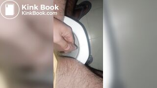 post - masturbating moment & cum drops falls and loud criminal farts!