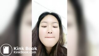 Girl's sexy long tongue 11