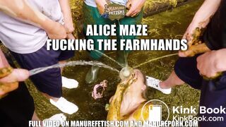 Alice Maze Fucking The Farmhands cowshit gangbang