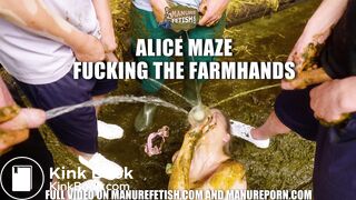 Alice Maze Fucking The Farmhands cowshit gangbang