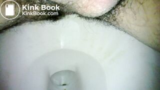 Latino Guy With Hairy Ass Taking a Shit