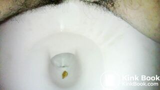 Latino Guy With Hairy Ass Taking a Shit