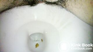 Latino Guy With Hairy Ass Taking a Shit