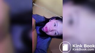 Girl's sexy long tongue 13