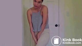 Mandy More - Beige pants wettings