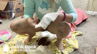 Dollxhunter - Morning mess diaper change