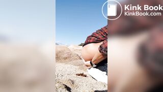 Shitting at the beach