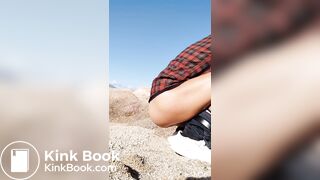 Shitting at the beach