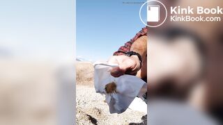 Shitting at the beach