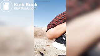 Shitting at the beach