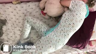 Mindlessly Diapered change her poopy nappy