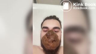 HUGE shit on FACE and NOSE martin masa scatpig EXPOSED