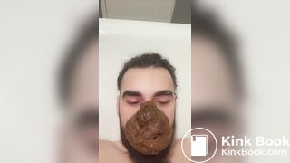 HUGE shit on FACE and NOSE martin masa scatpig EXPOSED