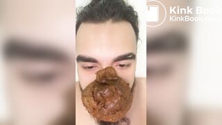 HUGE shit on FACE and NOSE martin masa scatpig EXPOSED