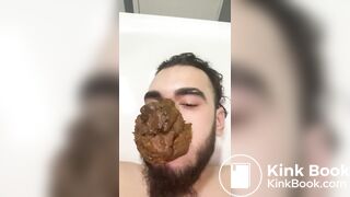 HUGE shit on FACE and NOSE martin masa scatpig EXPOSED