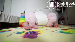 Kim - Playing with poopy diaper