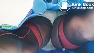 BlueGirl70 Under Skirt Tease
