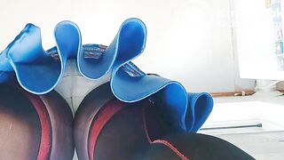 BlueGirl70 Under Skirt Tease