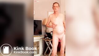 dancing nude with rings oin my dick