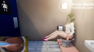 Blond Woman Diarrhea