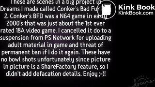 Scenes in my Conker's BFD 2 Game Farting, Diarrhea, Shitting & Pissing Females