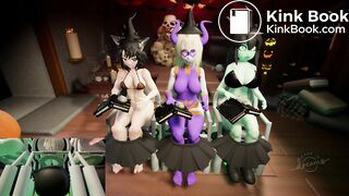 Halloween Special 3 Anime Girls Diarrhea Together