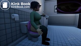 Large Boob Woman Double Diarrhea 4 Angles
