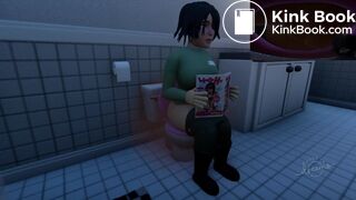 Large Boob Woman Double Diarrhea 4 Angles