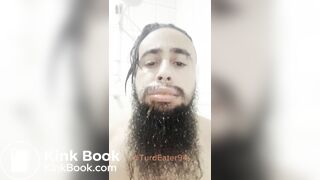 Liquid shit in mouth