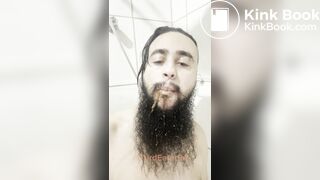 Liquid shit in mouth