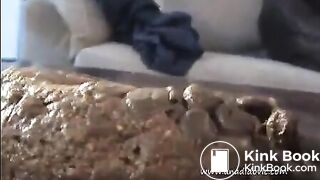Ana dumps a huge log on table