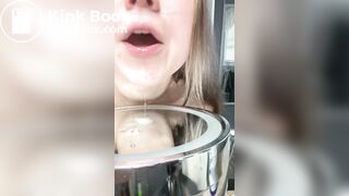 Girl's sexy long tongue 22