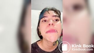 Girl's sexy long tongue 23