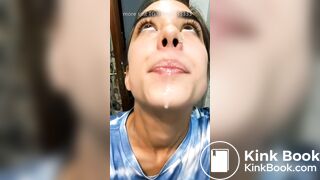Girl's sexy long tongue 25