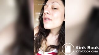 Girl's sexy long tongue 26