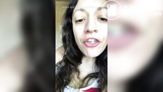 Girl's sexy long tongue 26