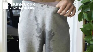 Boy in leaking pull-up