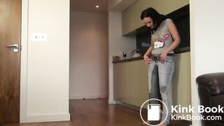 WHP - Faye wetting jeans in the kitchen