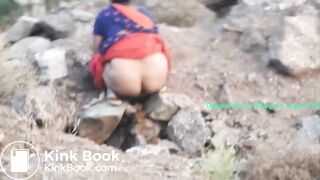 Desi big ass aunty open shit