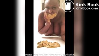 Ebony MILF Sam scat show #7