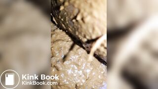 Pooping 308 - Closeup, Sloppy Poop