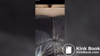latina shits her jeans