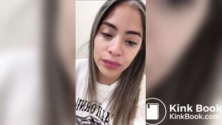 latina shits her jeans