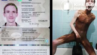 Scatfaggot Rouven aus Dortmund schmiert sich voll