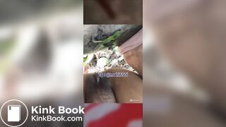 Indian bhabhi doing potty outdoor